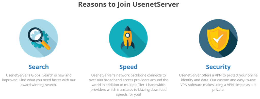 Reasons to Join UsenetServer