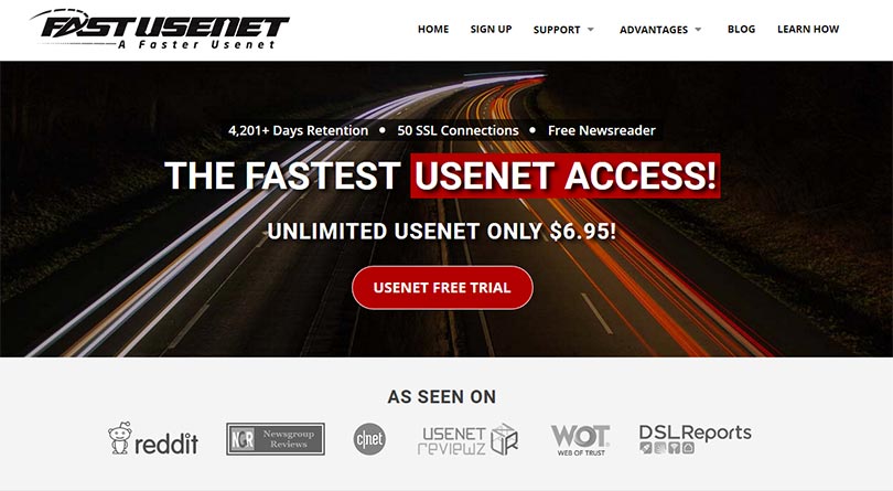 fast usenet review header website