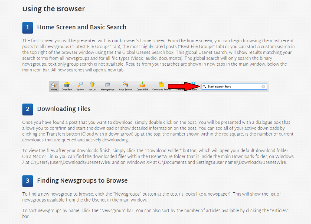 usenet browser