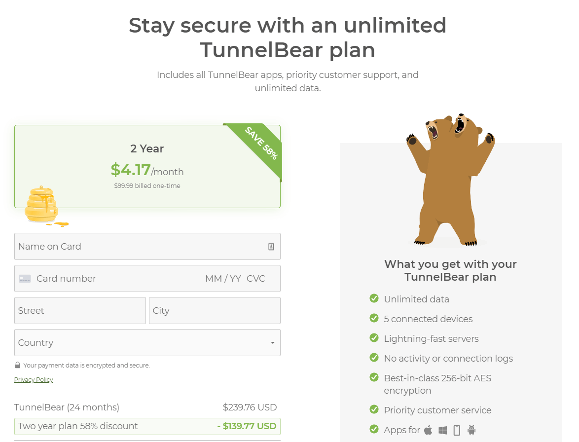 TunnelBear VPN Review Protect Your Data